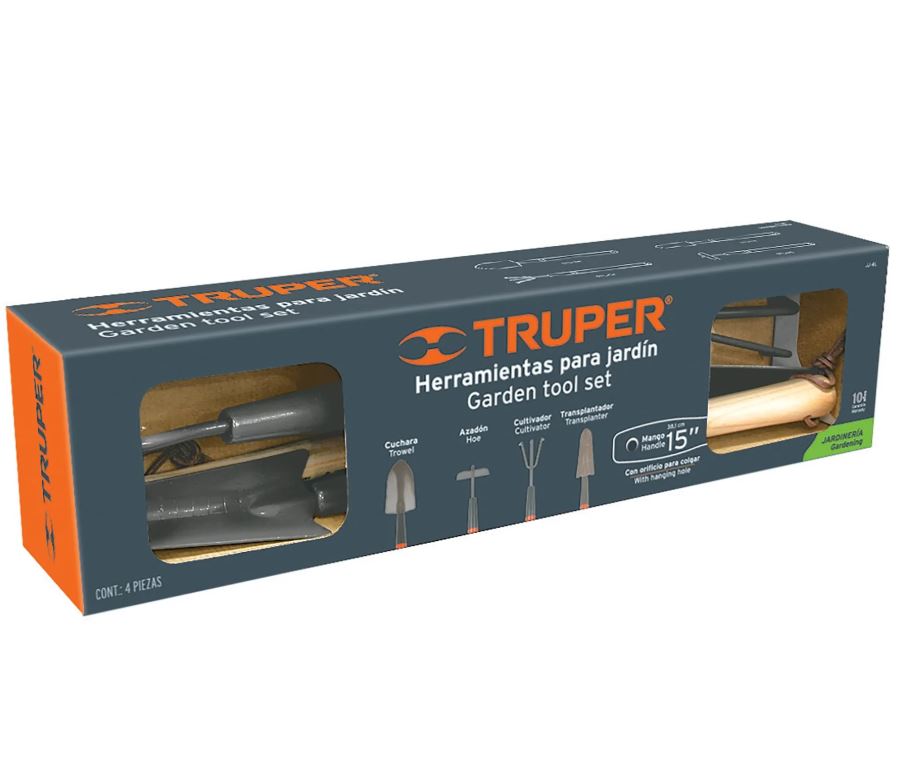 Truper Hand Trowel Set - 4 Piece Long Handle – Gardenmakers Landscape ...